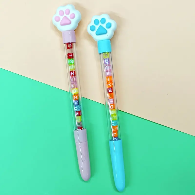 BK-00098665 | Pen and Bracelet Set Cat Paw Design
