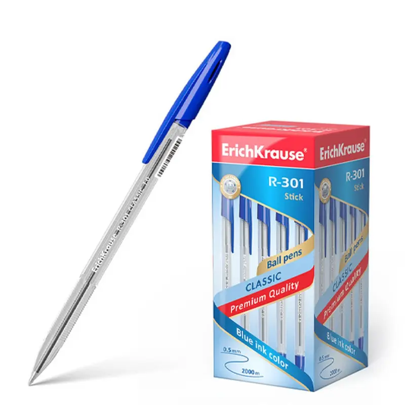 ErichKrause R-301 Classic Stick | Шариковая ручка синие чернила 1,0 мм