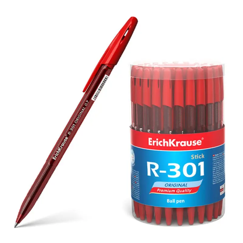 ErichKrause R-301 Original Stick | Ballpoint Pen Red Ink 0.7 mm
