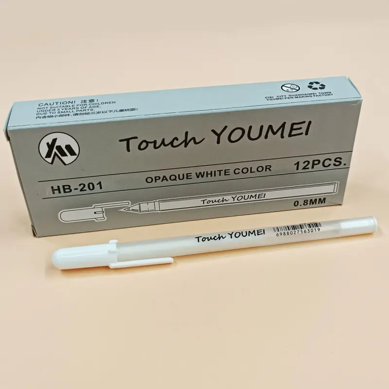 HB HB-201 | Ballpoint Pen White Smooth Writing