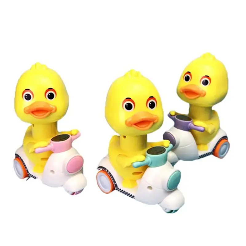 BK BK-00085342 | Wind-Up Toy Duck on Motorcycle Durable Mechanism