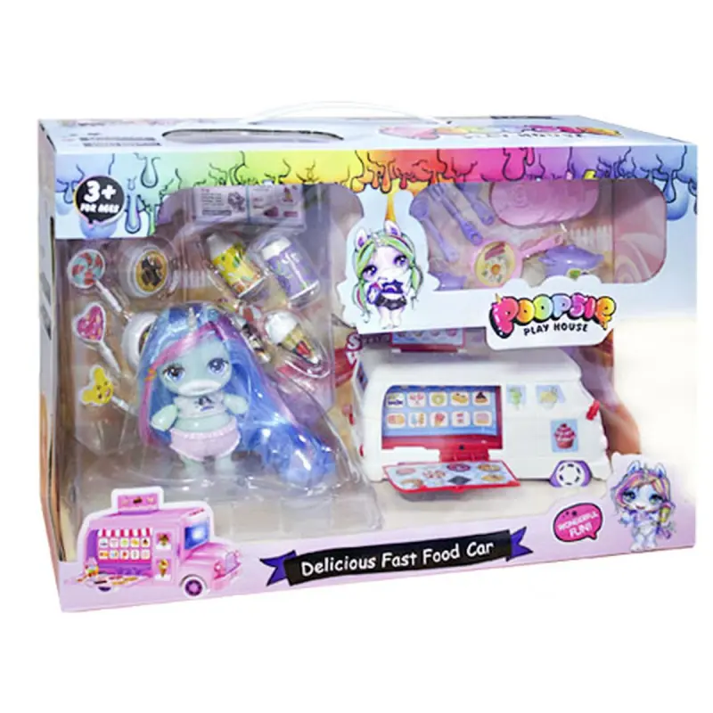 Poopsie BK-00044330 | Doll Set with Ice Cream Cart, Child-Safe, Fast Delivery