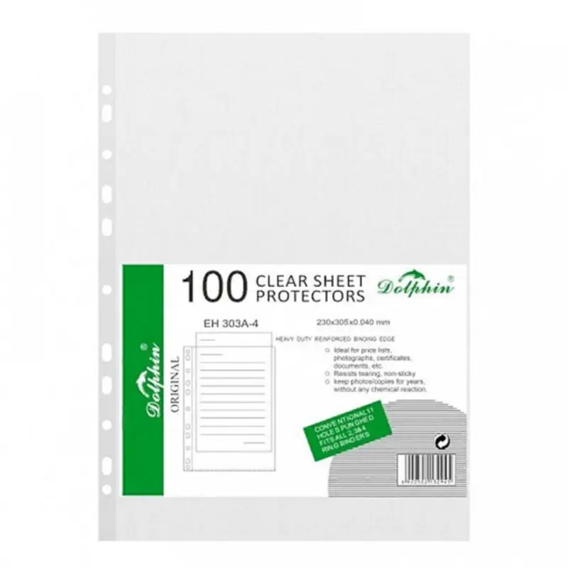 Dolphin BK-00021784 | A4 File 60 Micron Durable Polypropylene