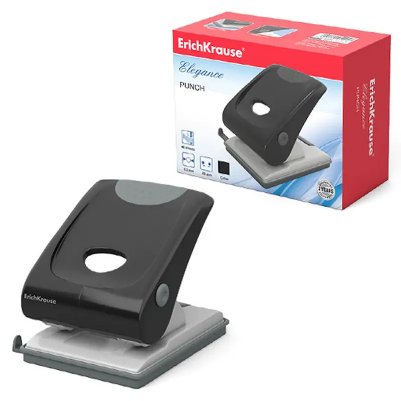 ErichKrause BK-00043381 | Дырокол До 40 Листов Черный