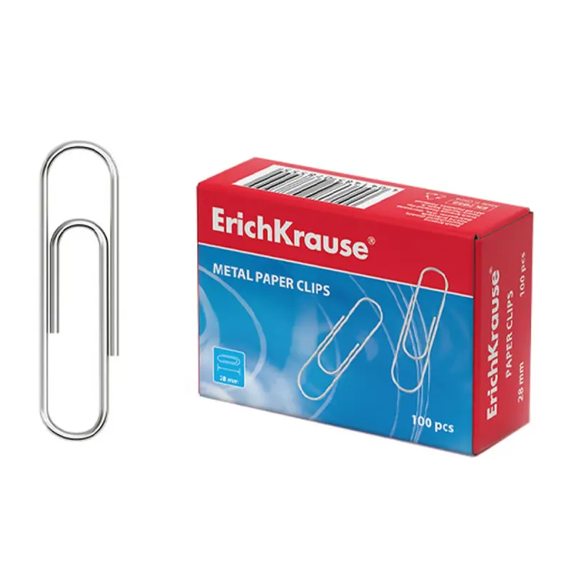 ErichKrause BK-00047341 | Paper Clips 28mm Galvanized 100 pcs