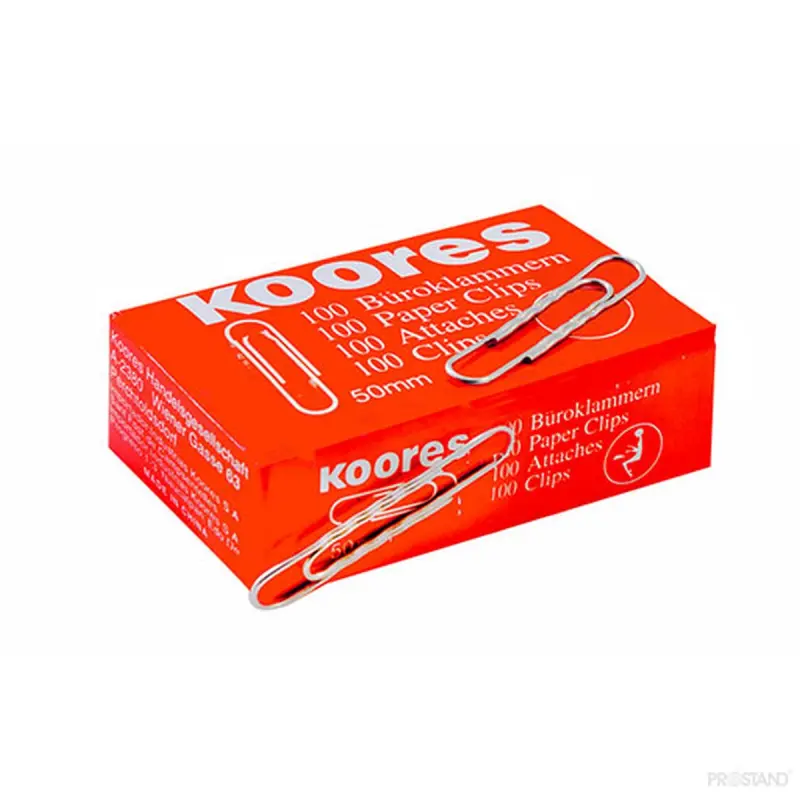 Koores 00-00000335 | Paper Clips 50 mm Steel
