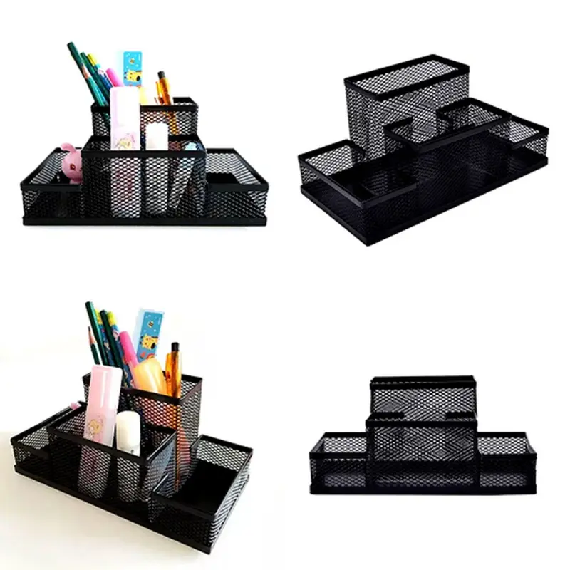 Mesh Desk BK-00052172 | Desk Organizer 4 Sections Metal