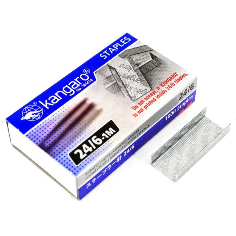 Kangaro 00-00001141 | Staples 24/6 Durable Steel Box