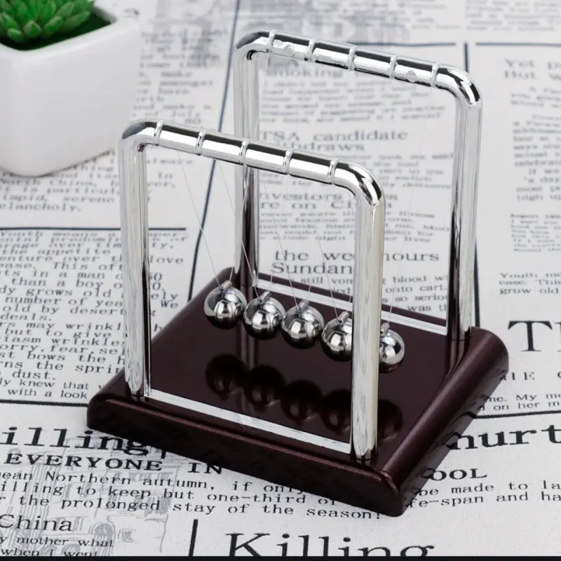 Ньютона BK-00098343 | Newton's Cradle Desk Pendulum Square Anti-Stress H50S