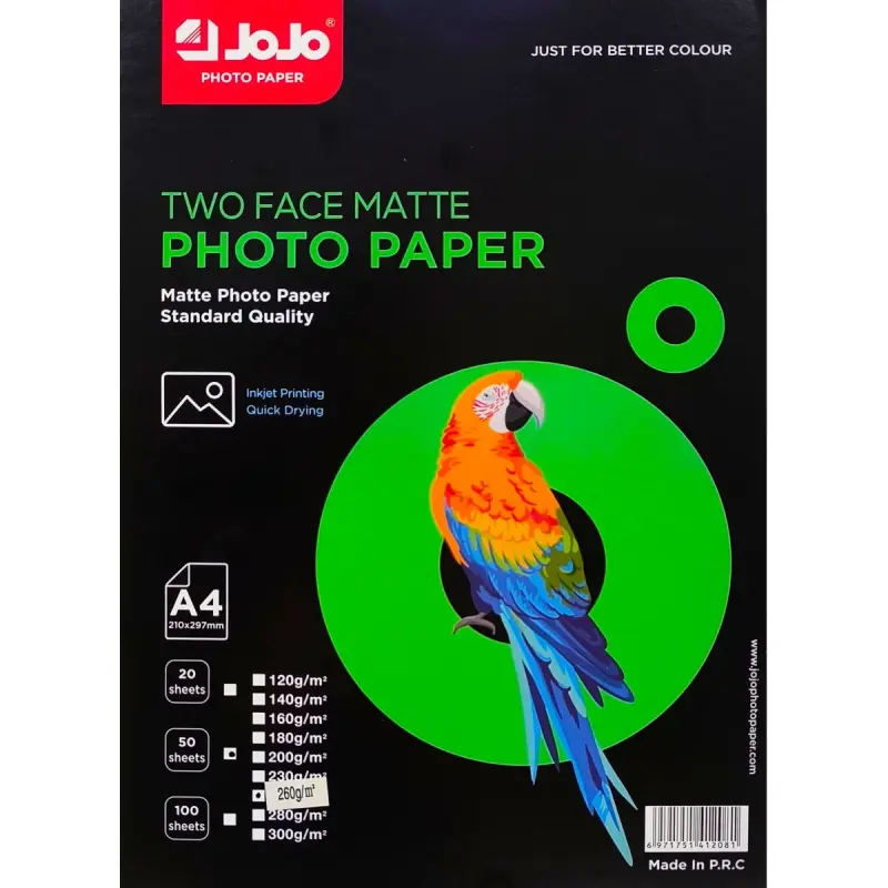 Jojo BK-00101615 | Фотобумага A4 матовая 260 г/м²