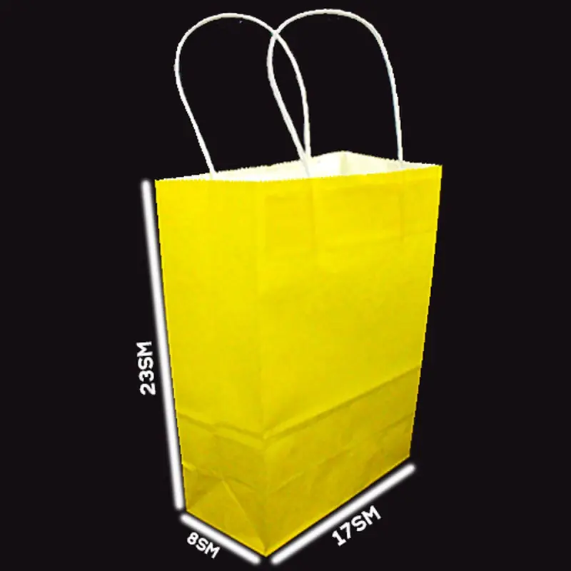 Заливка Жёлтая BK-00084426 | Paper Bag 17x8x23 cm