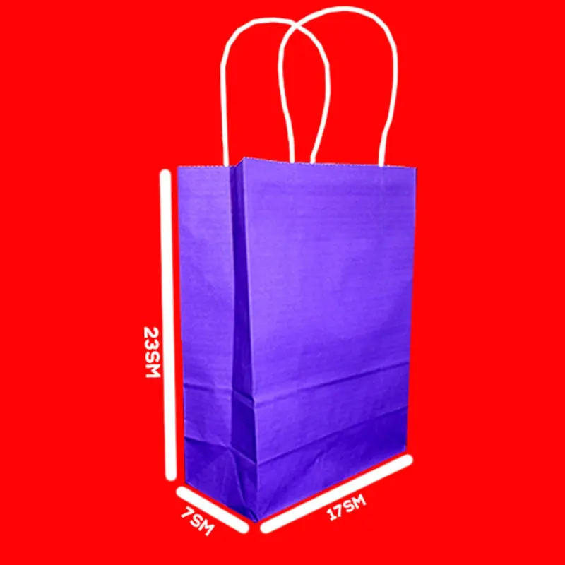 Заливка Фиолетовая BK-00084429 | Paper Bag 17x8x23 cm