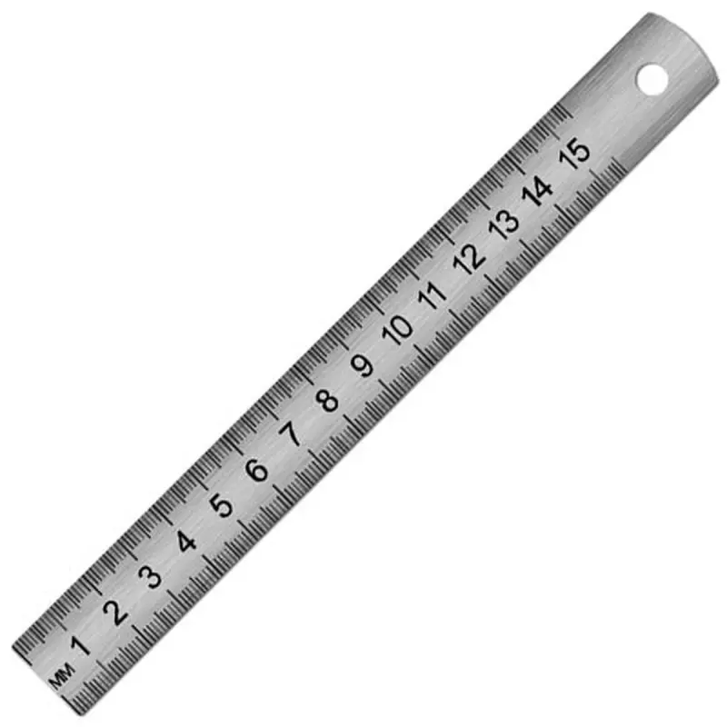 Brendsiz 00-00000617 | Metal liniýka 15 sm poslama garşy polat