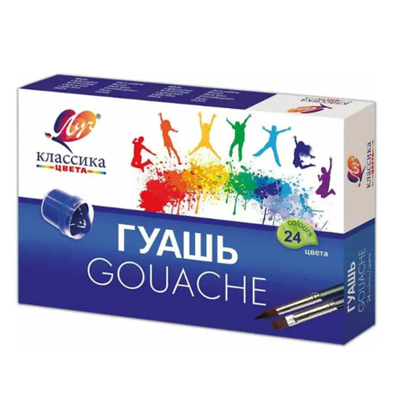Luch BK-00048905 | Gouache Paint Set 24 Colors 20 ml
