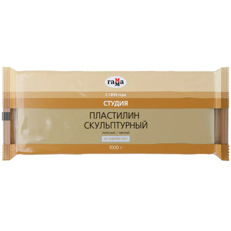 Gamma BK-00098386 | Скульптурный пластилин мягкий телесный 1000 г