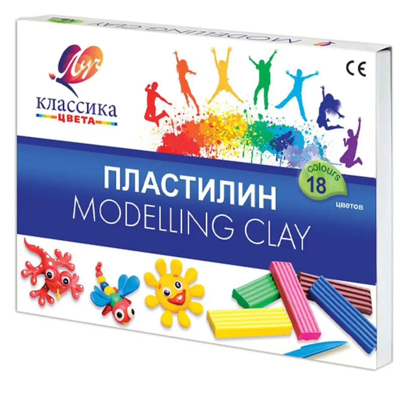 Луч BK-00021460 | Пластилин 18 цветов