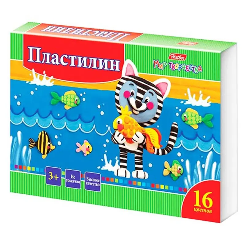 Hatber BK-00017074 | Пластилин 16 цветов