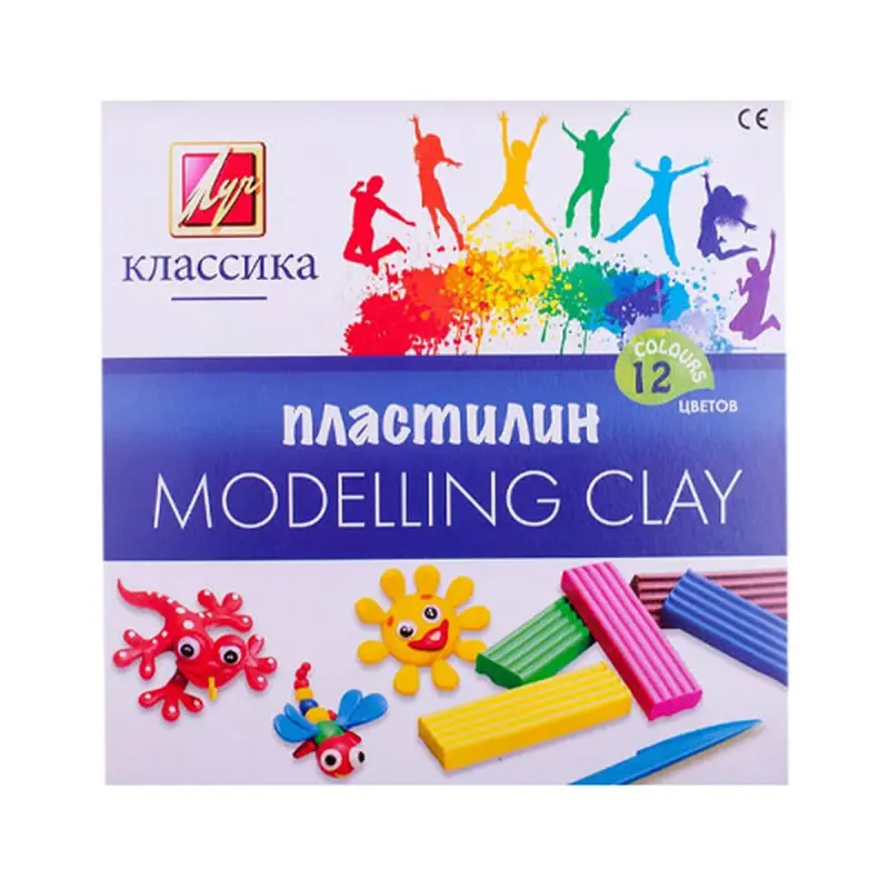 Луч BK-00022697 | Пластилин 12 цветов