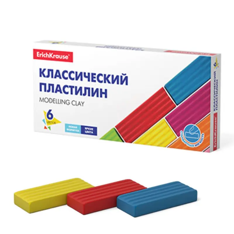 ErichKrause BK-00049402 | Classic Modeling Clay 6 Colors 96g