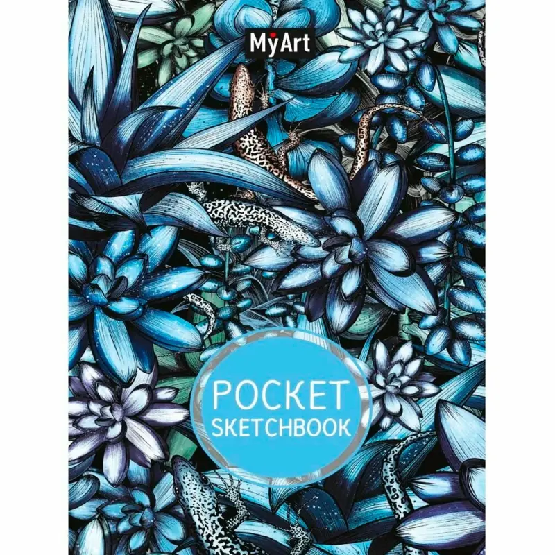 MyArt BK-00101205 | Карманный скетчбук с узором ящерицы