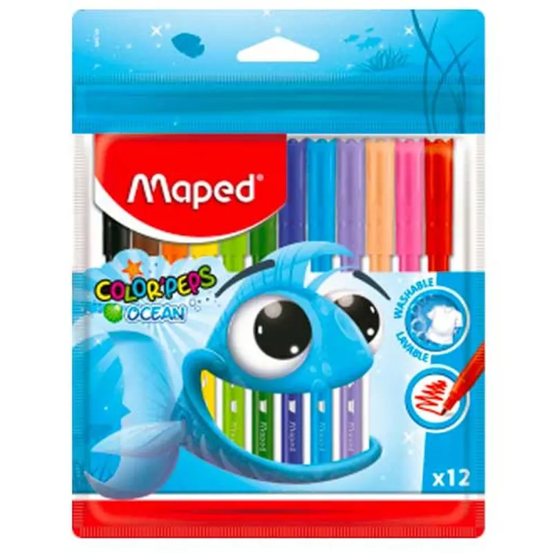 Maped BK-00049129 | Flomasterler 12 Reňk Ergonomik