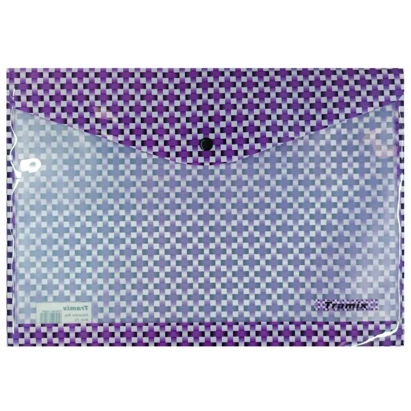 Tramix 8023F | A4 Button Folder Polypropylene Durable