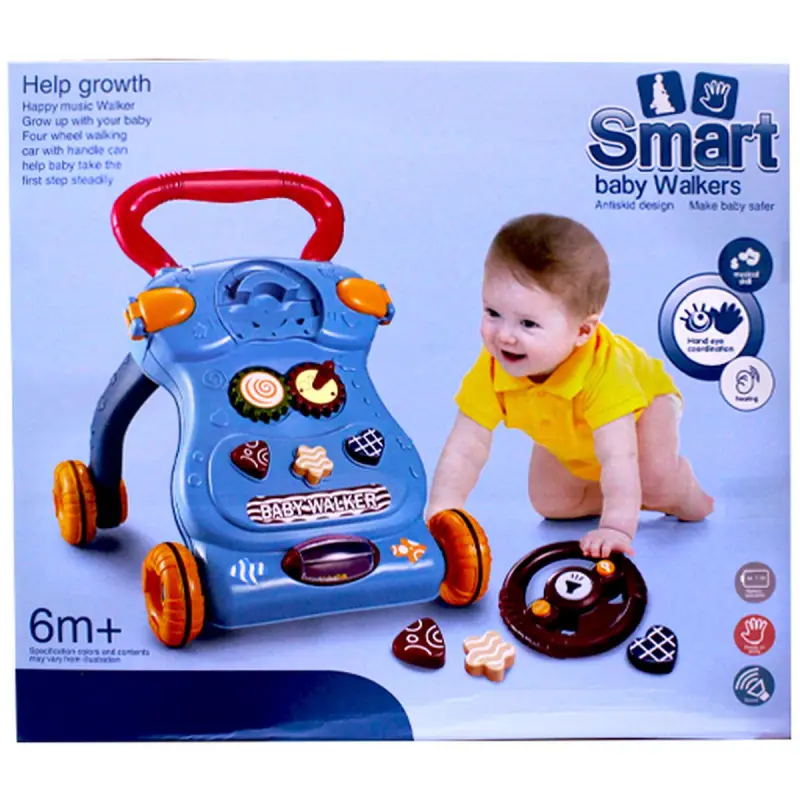 Smart 689-2 | Baby Walker Blue Ergonomic Design