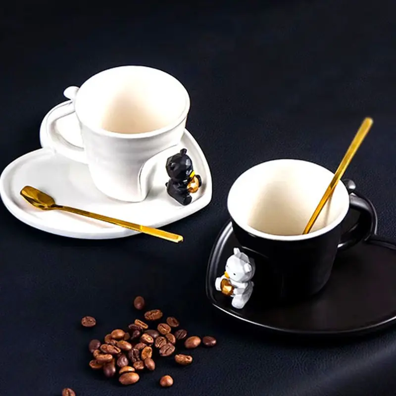 MUG-№2 BK-00081480 | Бокал с мишкой Прочная столовая посуда