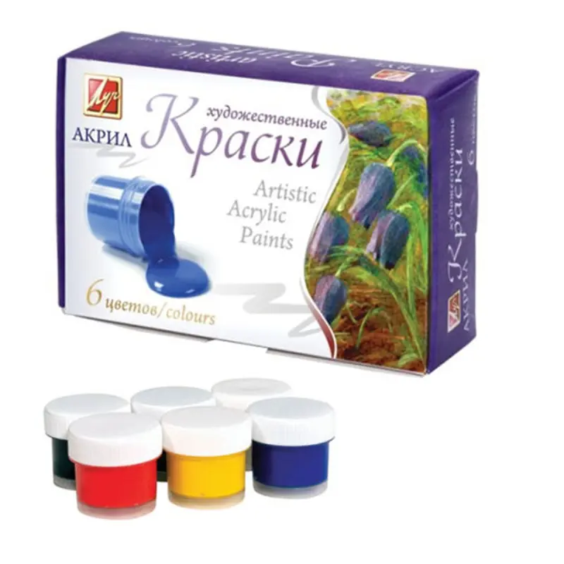Luch BK-00068266 | Akril boýag toplumy 6 reňk ýagty 20 ml