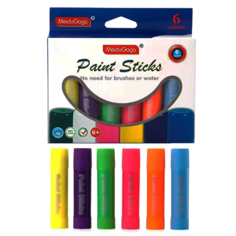 MD BK-00100610 | Paint Sticks 6 Colors Durable Set