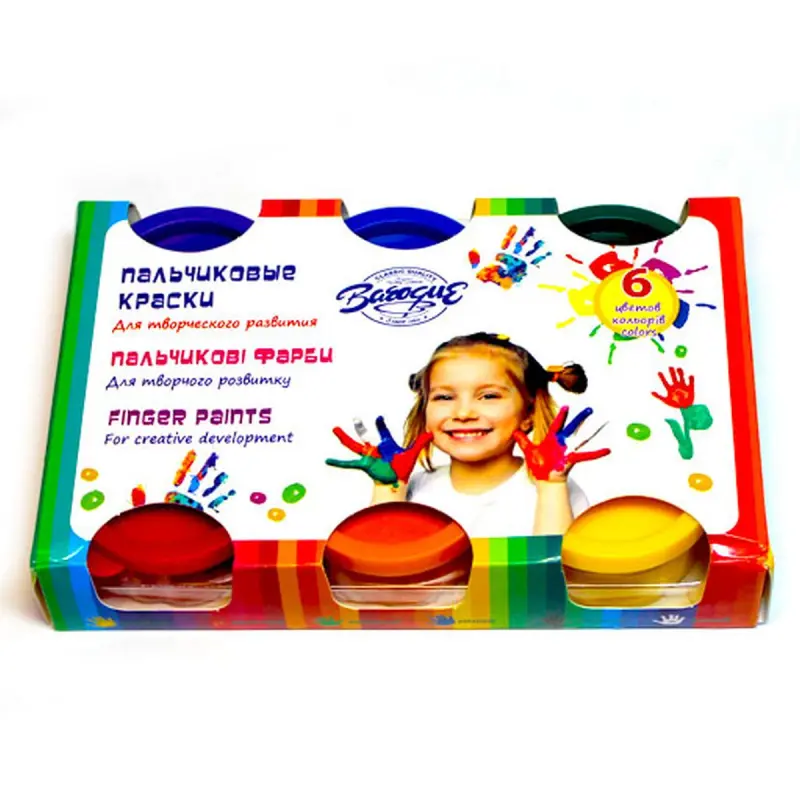 Baroque UP-00000117 | Finger Paint 6 Colors Non-toxic Pack