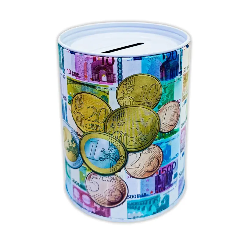 Euro BK-00100177 | Coin Bank 14x9.8cm Durable Plastic