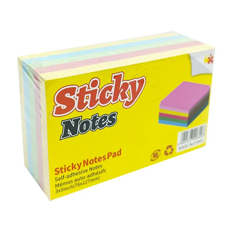 A05 A05-500 | Sticky Notes 76 x 127 mm 500 Sheets