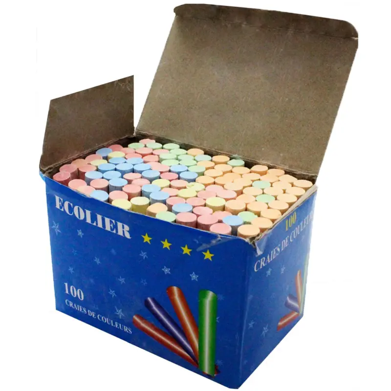 Ecolier BK-00050067 | Colored Chalk Bulk Pack 100 pcs