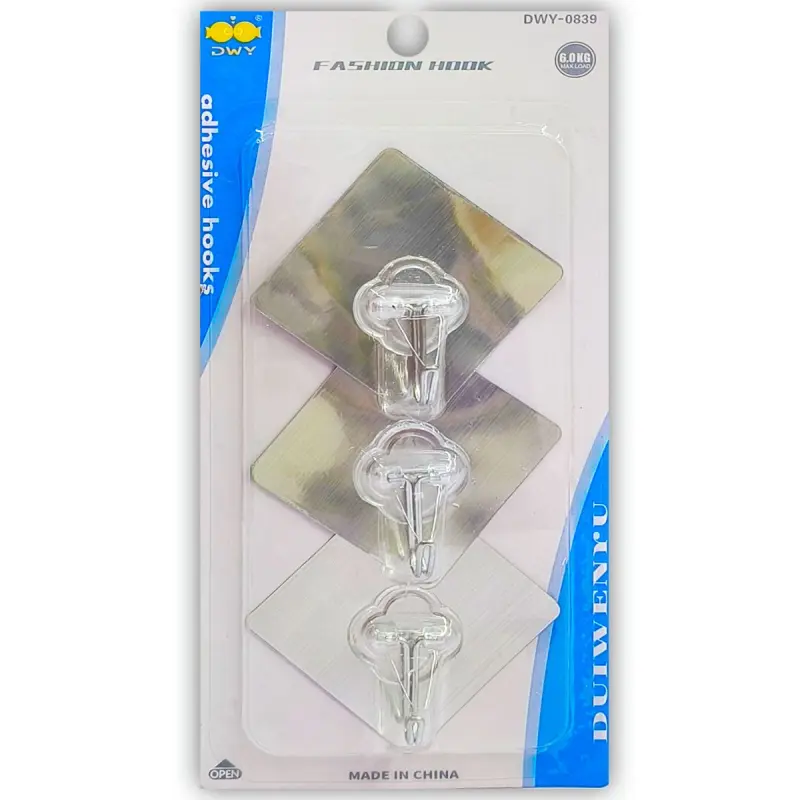 DWY BK-00101340 | Clothing Hook Adhesive Set 5 pcs 6 kg