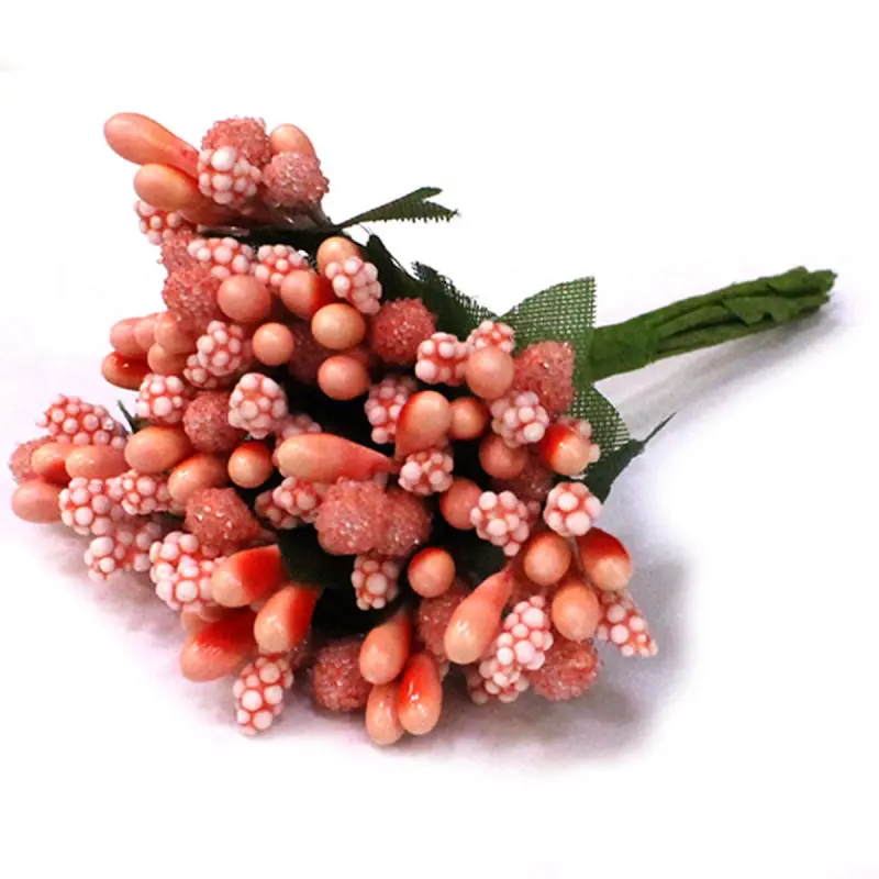 Декор ягодки персиковые BK-00031546 | Decorative Berries Peach Color