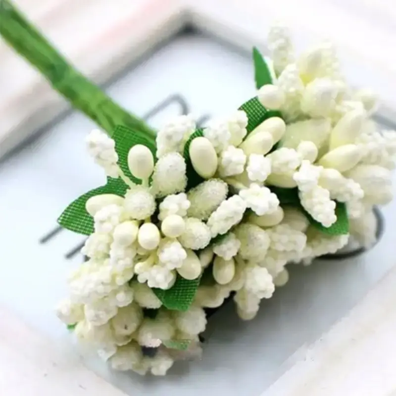 Decor BK-00095332 | Decorative Artificial Berries Milky Finish
