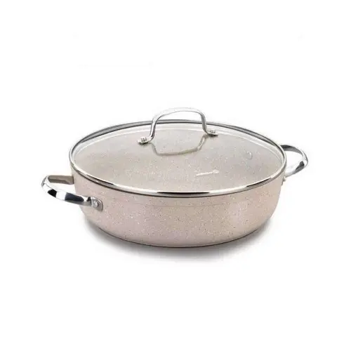KORKMAZ A1263 | Low Casserole 26cm Aluminum Non-Stick 3.5L