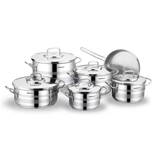KORKMAZ A2052 | Cookware Set 11 Pcs Stainless Steel