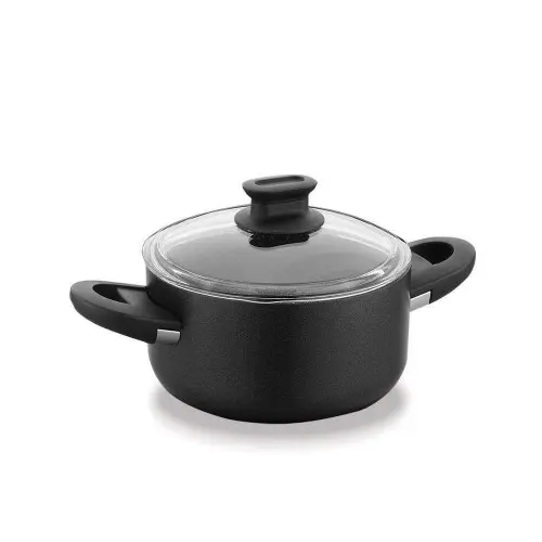 KORKMAZ A2872 | Cooking Pot 22x11 cm Black