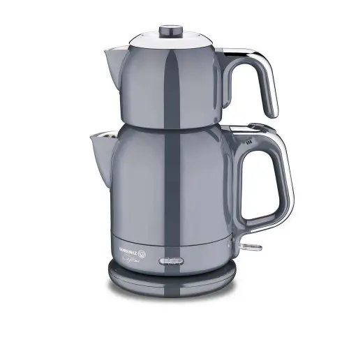 KORKMAZ A331-12 | Electrical Tea Pot Set Anthracite