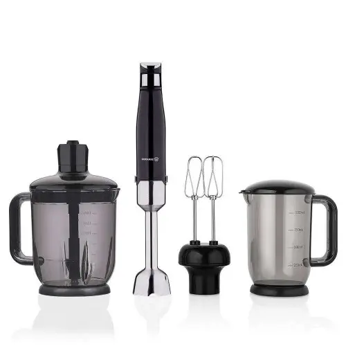 KORKMAZ A449 | Mega Blender Set Black High-Capacity