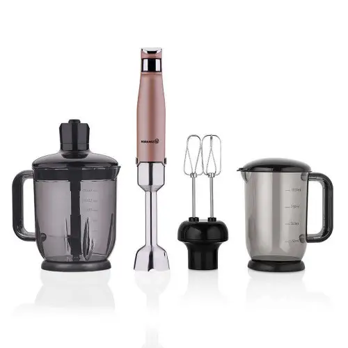 KORKMAZ A449-01 | Mega Blender Set Rosagolde Multi-Function