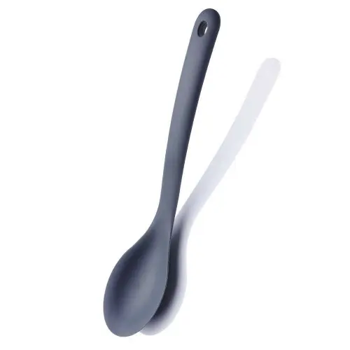 KORKMAZ A745 | Silicone Serving Spoon Grey Ergonomic Twisty Handle