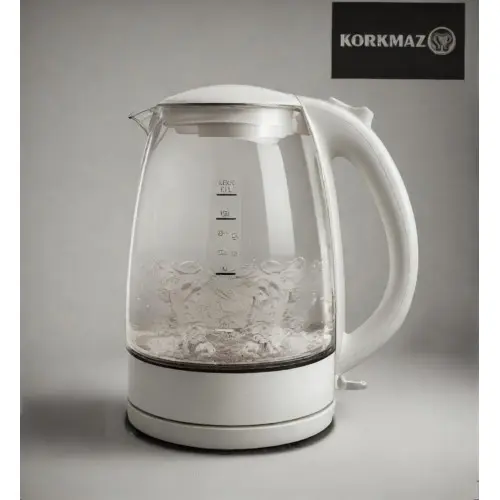 KORKMAZ A768-05 | Glassy Kettle 1.7L Fast Boil