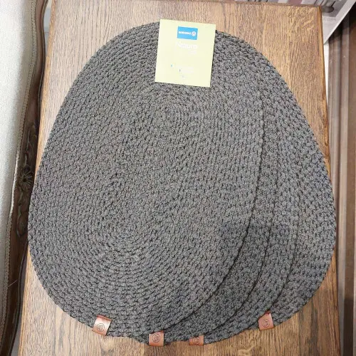 KORKMAZ A8995-7 | Placemat Oval Table Service Premium Durable Material