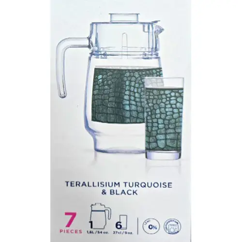 LUMIN X0260 | Drinkware Set 7 pcs Tempered Glass for Hospitality Use
