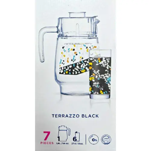 LUMIN X0266 | Drinkware Set 7 pcs Tempered Glass