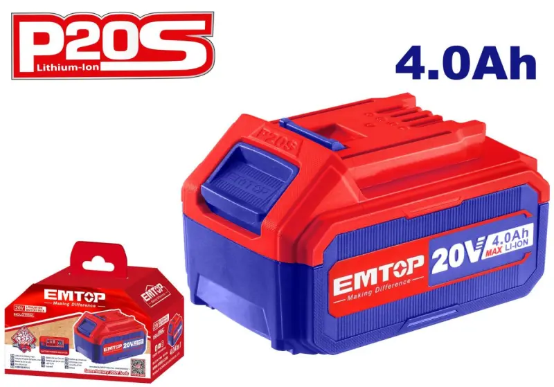 Emtop EBPK20021 | Универсальная батарея 20В 4.0Ач