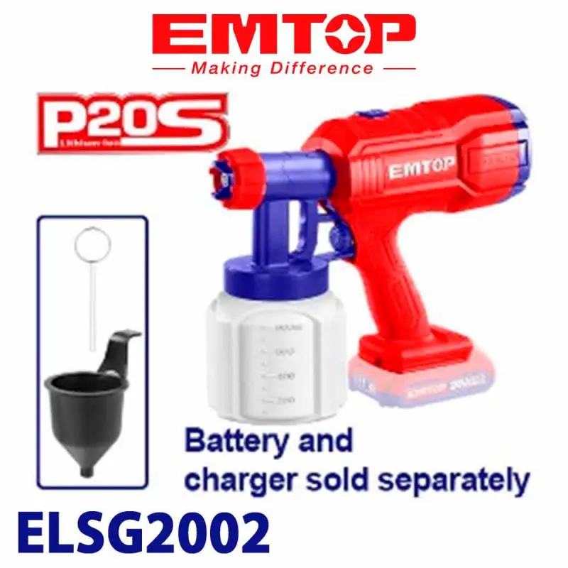 Emtop ELSG2002 | Battery-Powered Sprayer 20V